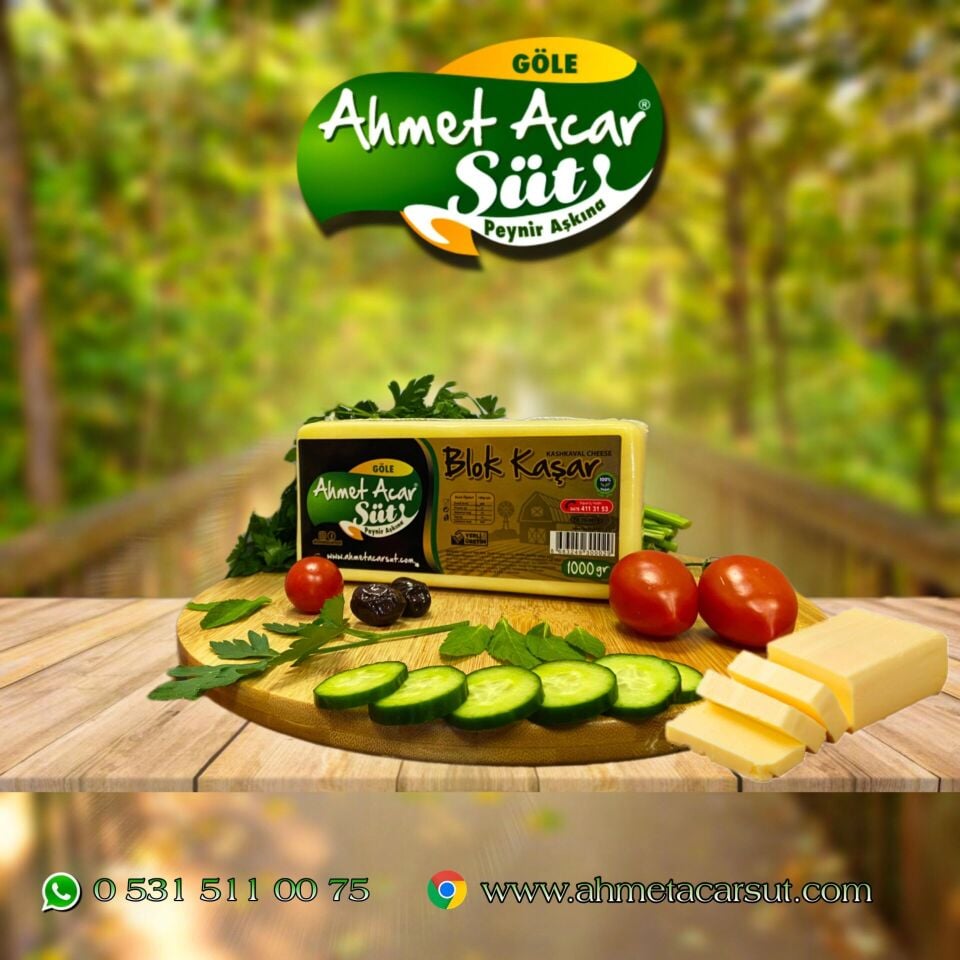Blok Kaşar Peynir (1 KG )