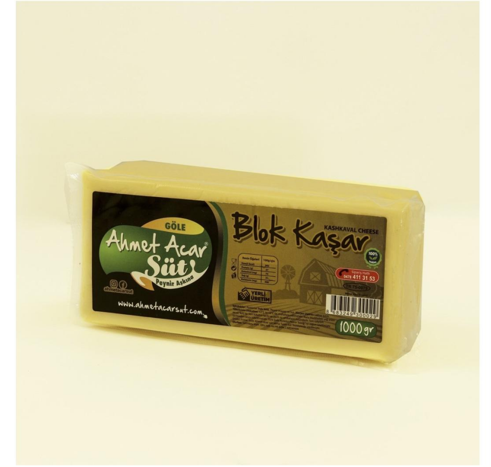 Blok Kaşar Peynir (1 KG )