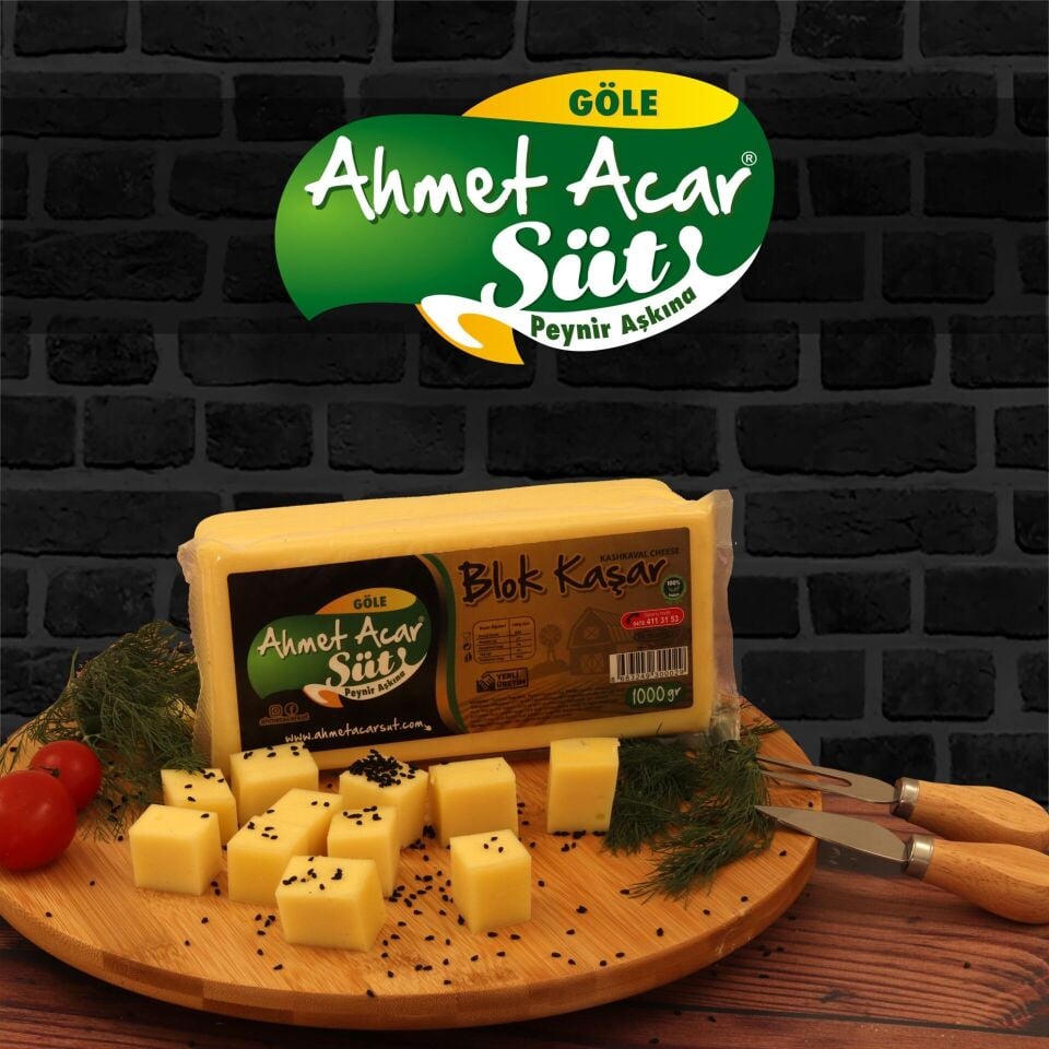 Blok Kaşar Peynir (1 KG )